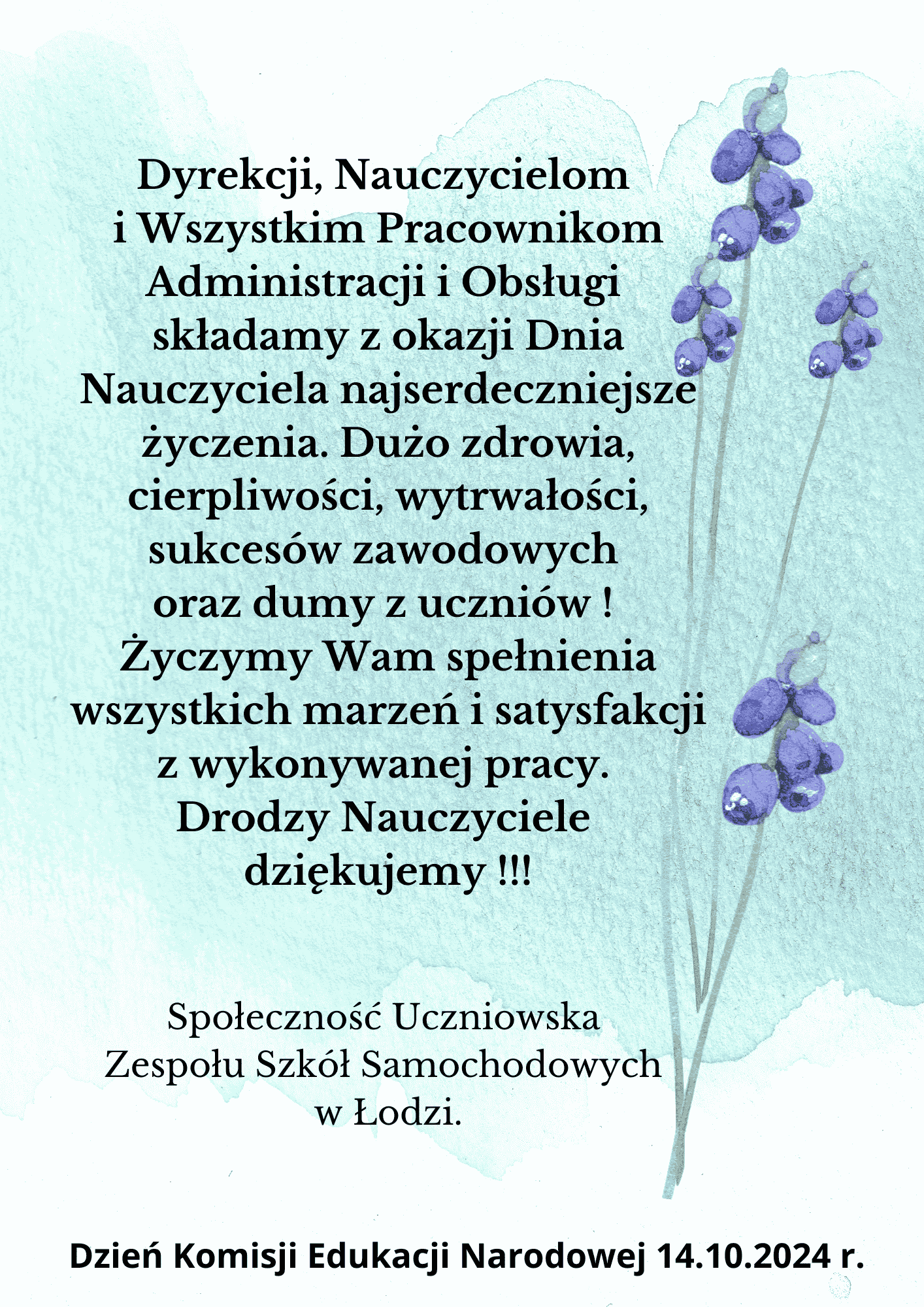 Kwiatki i życzenia