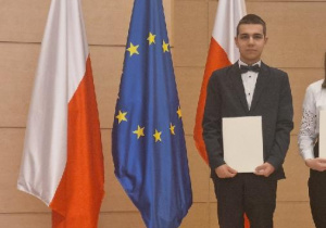 Uczeń, który otrzymał stypendium
