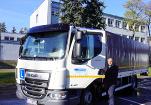 Samochód ciężarowy DAF do nauki jazdy